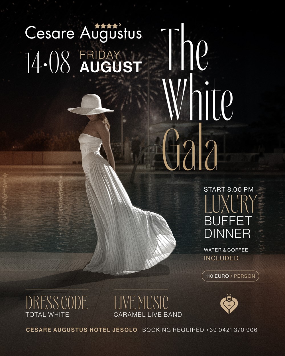 Veranstaltungen THE WHITE GALA | Freitag, 14.August  • Hotel Cesare Augustus 