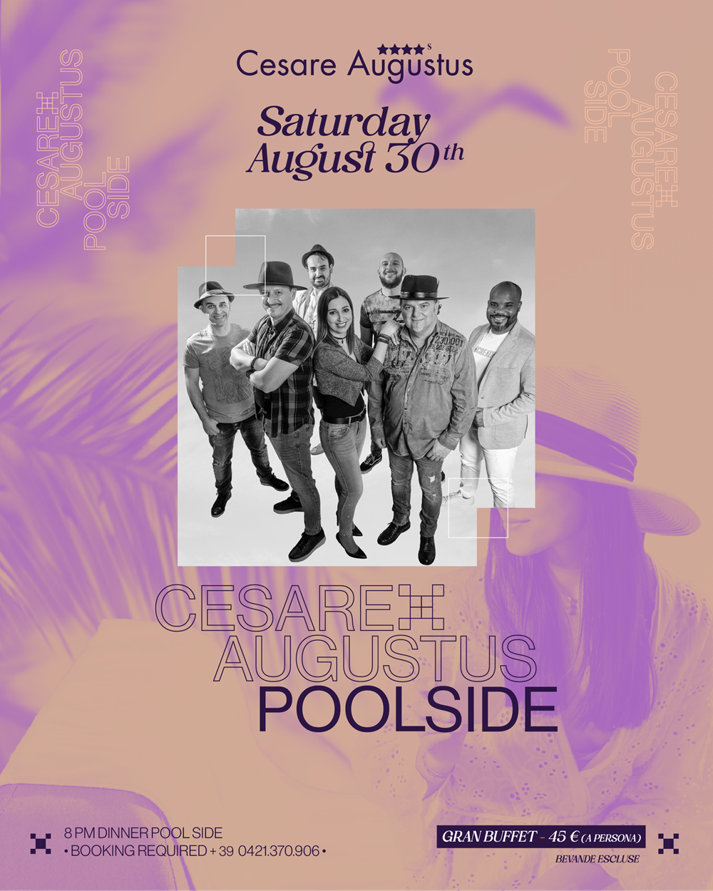 Events CARAMEL Live Band • Saturday, August 30th • Hotel Cesare Augustus