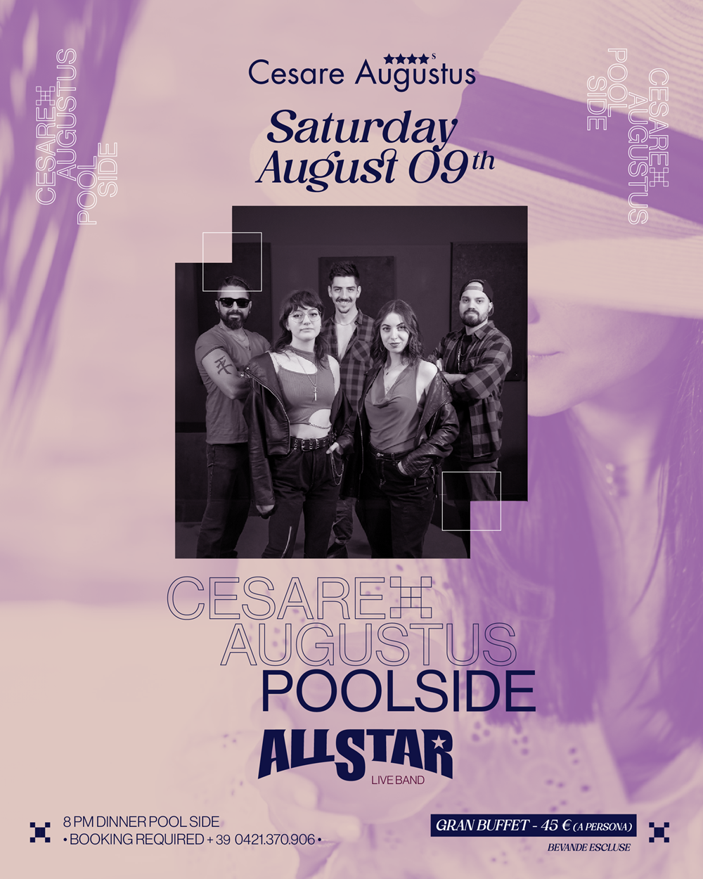 Eventi ALL STAR Live Band • Sabato 09 Agosto • Hotel Cesare Augustus