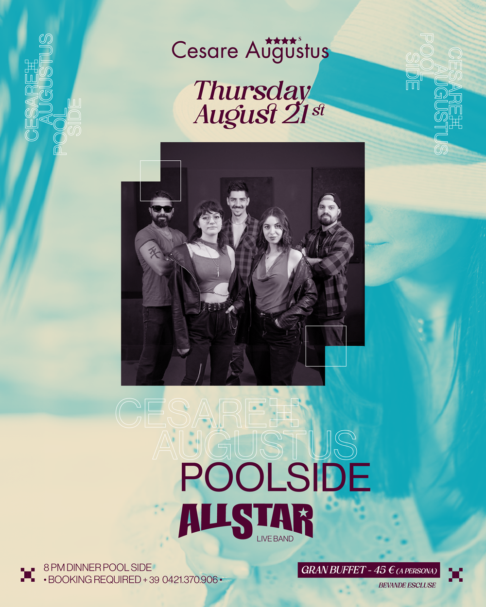 Eventi ALL STAR Live Band • Giovedì 21 Agosto • Hotel Cesare Augustus