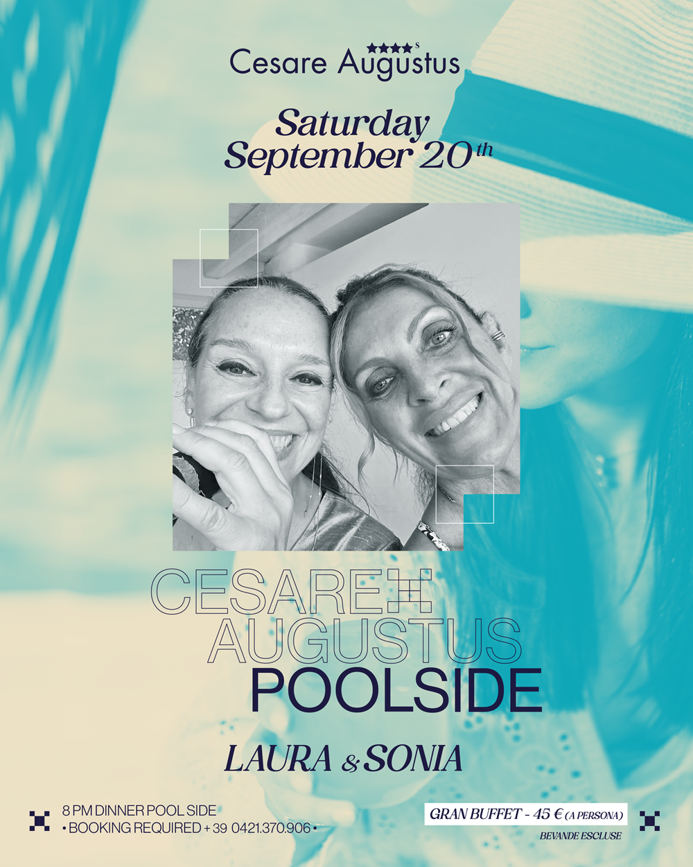 Eventi LAURA & SONIA  • Sabato 20 Settembre • Hotel Cesare Augustus