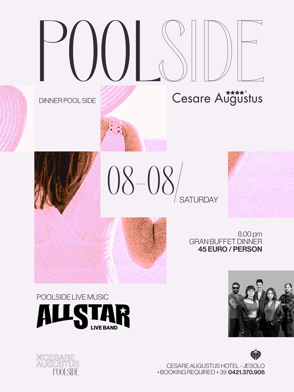 Eventi ALLSTAR LIVE BAND • Sabato 08 Agosto • Hotel Cesare Augustus