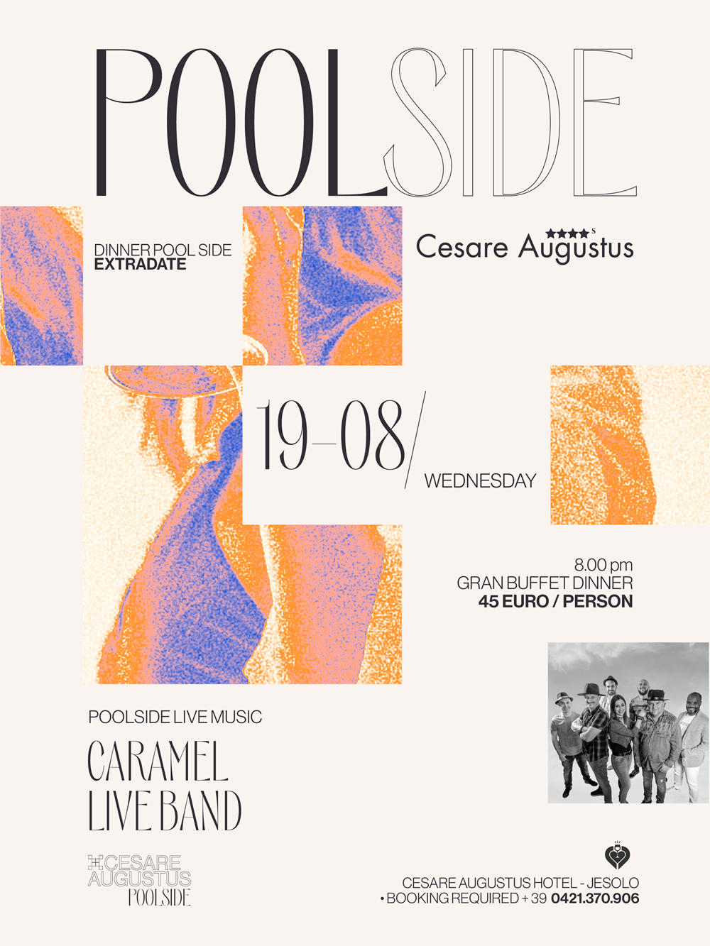 Eventi CARAMEL Live Band • Mercoledì 19 Agosto • Hotel Cesare Augustus
