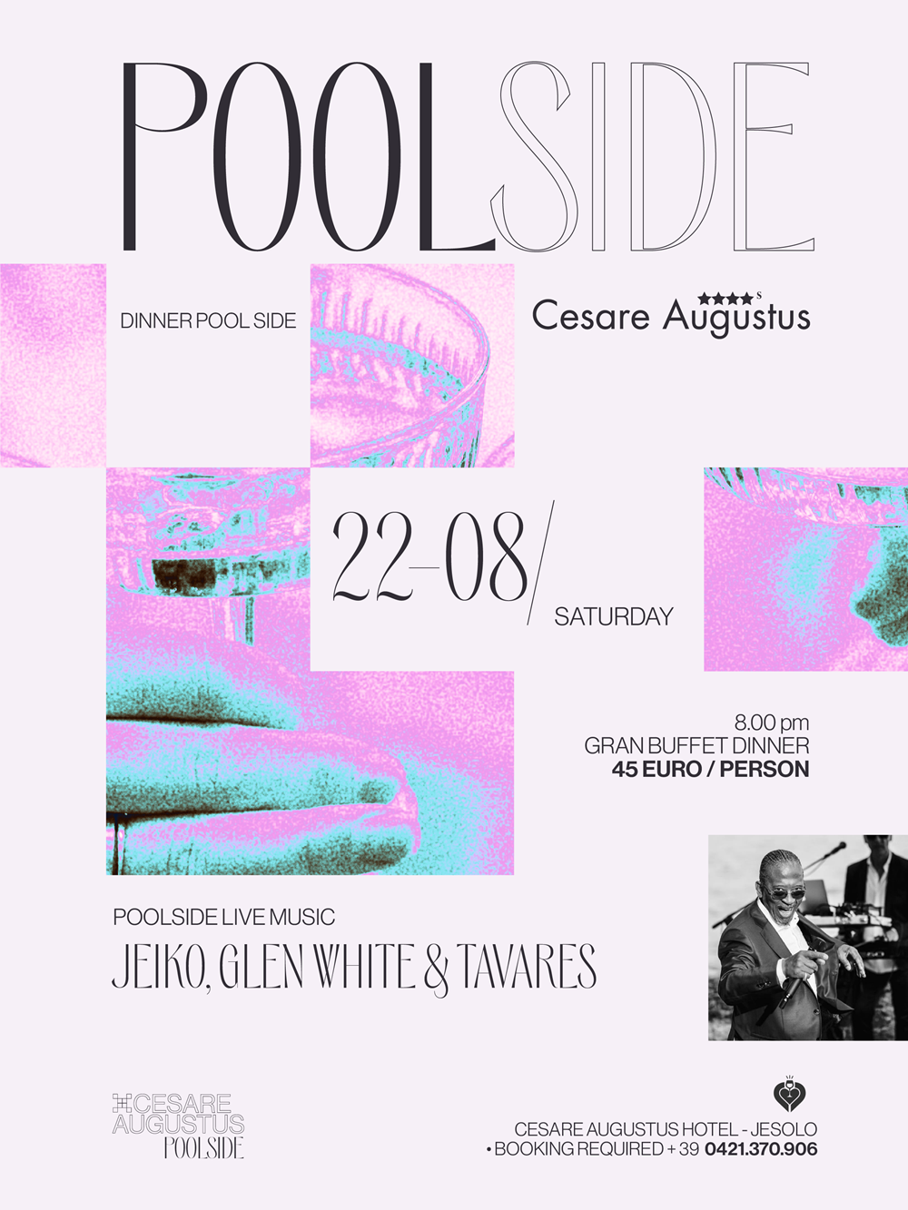 Eventi JEIKO - GLEN WHITE & ANDRÈ TAVARES • Sabato 22 Agosto • Hotel Cesare Augustus