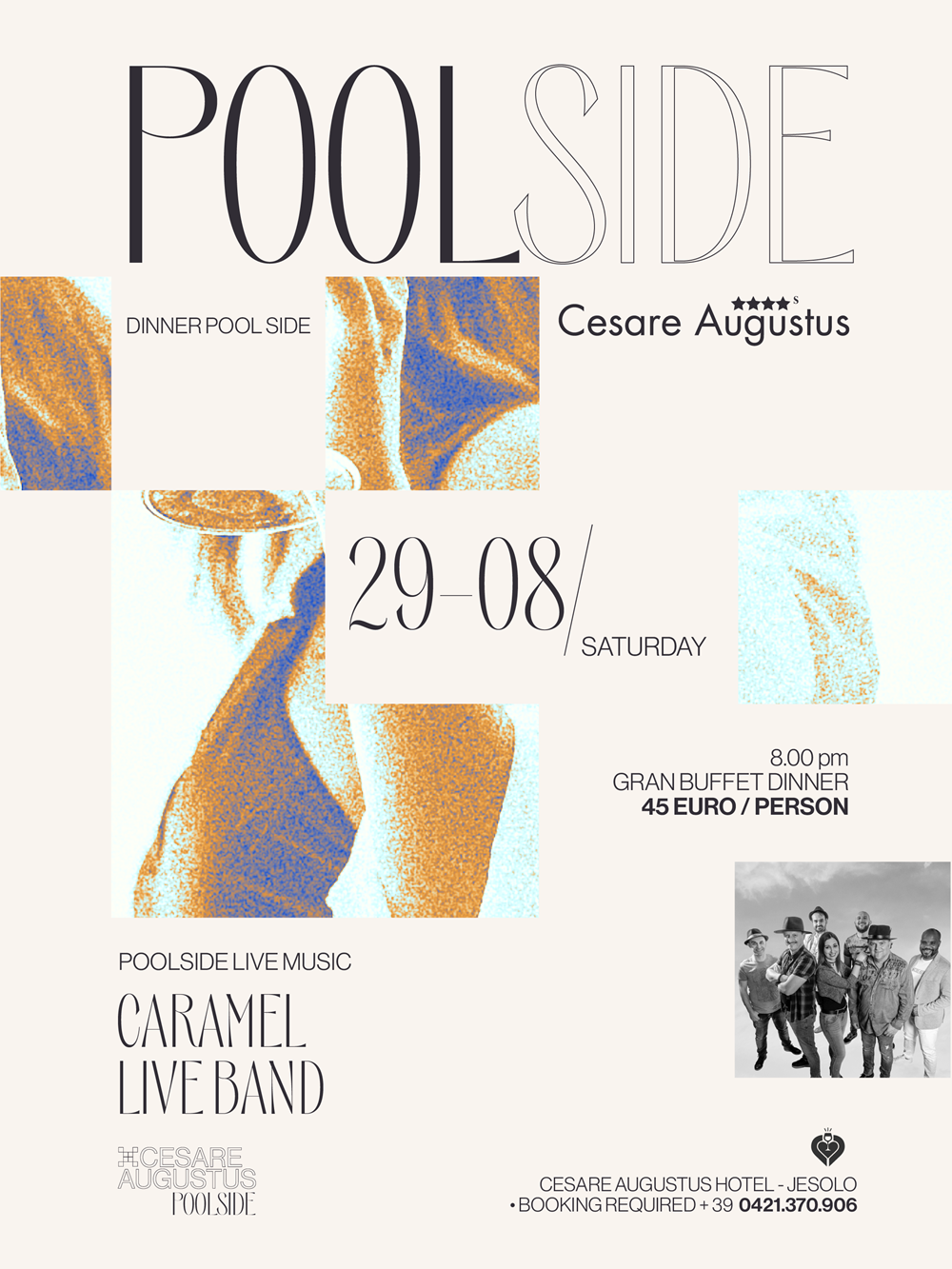 Eventi CARAMEL Live Band • Sabato 29 Agosto • Hotel Cesare Augustus